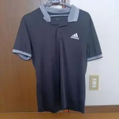adidas CLIMACOOL 黒 ゴルフシャツ Fサイズ