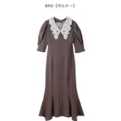 スナイデルエンブロイダリーワンピース　size0　ボルドー　マーメイド