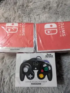 ニンテンドー ゲームキューブ コントローラ スマブラブラック　3個