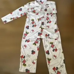 ディズニー ミニーマウス 暖かいフリース 長袖パジャマ LL