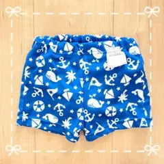 水遊び用パンツ　水着　80cm 男の子　青
