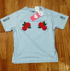 週末セール！REPIPI 赤いバラ刺繍 Tシャツ Mサイズ