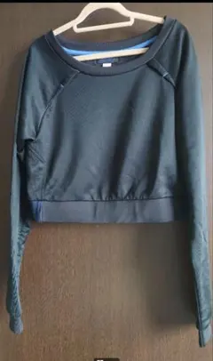 DIESEL ブラック クロップドスウェット 34