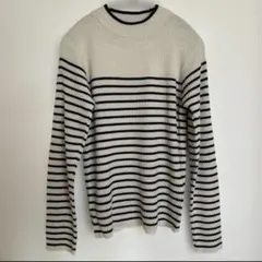 Leahmatin ボーダー　ニット　L
