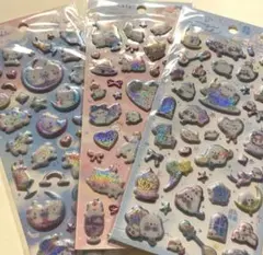新品　クーリア　ぷっくりシール　スイートカフェ　シマエナガ　ナイトスパークル