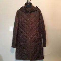 LAVENHAM ラベンハム キルティングロングコート サイズ36 ブラウン