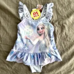 新品未使用 エルサ キッズスイムウェア ワンピース水着 ディズニー アナ雪2