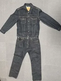 Levi’s デニムセットアップ ジージャンデニムパンツ上下セット501