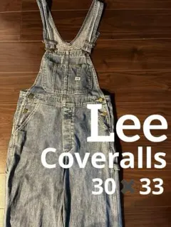 (美品) Lee デニム オーバーオール サロペット ブルー 男女兼用 古着