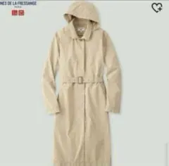 美品 ユニクロ イネス フーデットコート