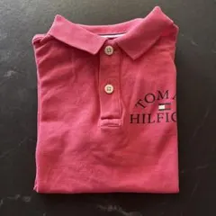 TOMMY HILFIGER ピンクポロシャツ 122