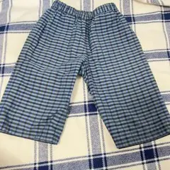 着用2回　ファミリア　チェック柄ハーフパンツ 120cm