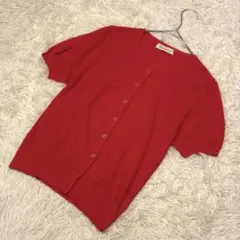 Clear Impression 美品 人気 半袖ニットカーディガン 2（M）のサムネイル