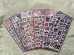 【正規品】日本未発売！ハローキティ　クロミ　マイメロ　立体シール　６シートセット