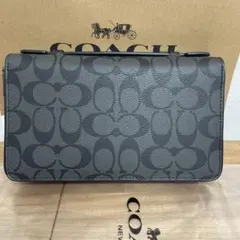 COACH ブラック 長財布　コーチ　アウトレット　贈り物