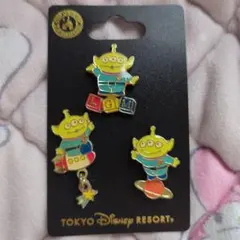 《東京ディズニーリゾート》リトルグリーンメン ピンバッジ 3個 トイストーリー