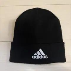 adidas ニット帽 ビーニー ブラックのサムネイル