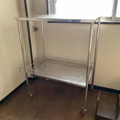 ステンレスユニットシェルフワゴンセット - メルカリ