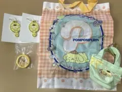 ポムポムプリン ガチャガチャ3個 ぷちミラーラバーホルダー2個セット