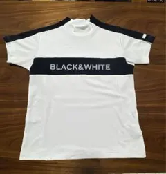 BLACK&WHITE 半袖スポーツシャツ Mサイズ