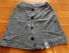 チェック柄フレアスカート