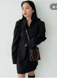 EMODA ビッグカラーシャツワンピース