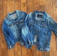 兄弟、姉妹でオソロコーデ　デニムジャケット