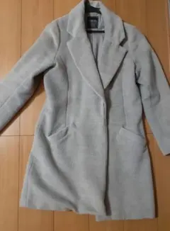 ライトグレー チェスターコート Lサイズ