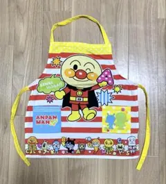アンパンマン キッズエプロン ボーダー柄