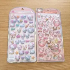 新品　正規品　ハローキティ　　 ベビー　 うるちゅる コットンパフィ 2点