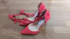 【美品】steve madden 赤 ハイヒール プラダを着た悪魔のサムネイル