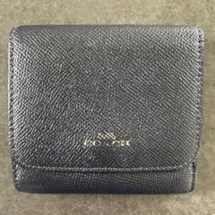 COACH 三つ折り財布 レザー ブラックのサムネイル