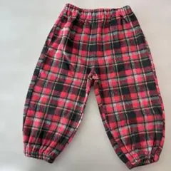 【新品未使用】m icorr id チェック柄 ウール混パンツ 100cm
