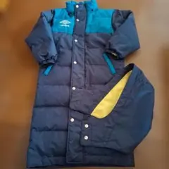 アンブロUMBROロングダウンベンチコート130美品