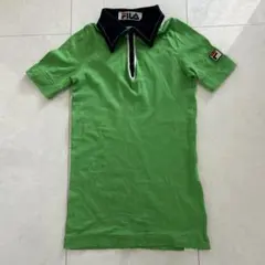 FILA イエローポロシャツ イタリア製 L ネイビー襟 スポーツ・テニスに