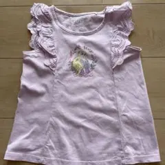 UNIQLO kids ラプンツェル フリル付きタンクトップ 100cm
