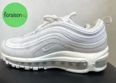 ナイキ ウィメンズエアマックス97 ホワイト 24.5cm箱なし白スニーカー