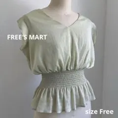 処分品　FREE'S MART ノースリーブ　透け感ブラウス　シルエット春夏のサムネイル