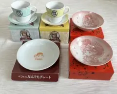 不二家ペコちゃん　カップ&ソーサー・プレート・小鉢 セットのサムネイル