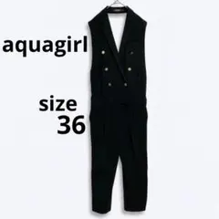 aquagirl アクアガール ダブルボタン オールインワン サロペット 36のサムネイル