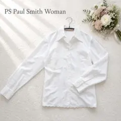 Paul Smith Woman 刺繍 レース 長袖 ブラウス 白 シャツ Lのサムネイル