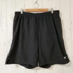 ラッセル ショートパンツ ビッグサイズ 無地 3L～4L 黒のサムネイル