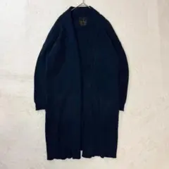 ナノユニバース◆ロングニットカーディガン/オーバーサイズ 体型カバー ゆったり