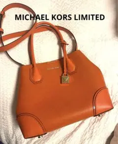 MICHAEL KORS LIMITED ハンドバック/レザー/オレンジ