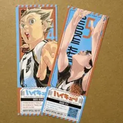 最強ジャンプ付録 ハイキュー展 特典 モバイルステッカー 木兎光太郎 赤葦京治