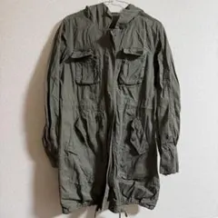 レディース ジャケット モッズコート カーキ