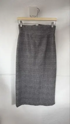 値下げ↓【 Spick and Span 】グレー チェック柄 タイトスカート