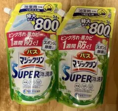 バスマジックリン　スーパー泡洗浄　浴室用　つめかえ用　800ml×2個のサムネイル