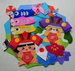 折紙リース・こどもの日８の②・壁面装飾・ハンドメイド