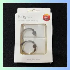 未使用　Ring Stent スマホリング スマホスタンド　透明　クリア　2個入